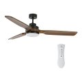 Lucci air 213054 - LED-plafondventilator SHOALHAVEN GX53/17W/230V zwart/bruin + afstandsbediening