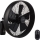 Lucci air 213124 - Ventilateur mural BREEZE 55W/230V noir + télécommande