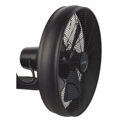 Lucci air 213124 - Wand Ventilator BREEZE 55W/230V zwart + afstandsbediening