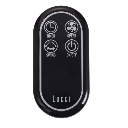 Lucci air 213124 - Wand Ventilator BREEZE 55W/230V zwart + afstandsbediening