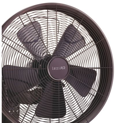 Lucci air 213125 - Ventilateur mural BREEZE 55W/230V noir/marron + télécommande