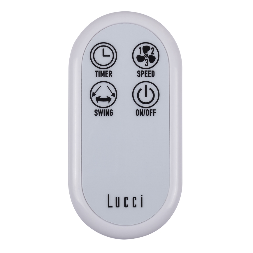 Lucci Air 213128EU - Wand Ventilator BREEZE 55W/230V wit + afstandsbediening