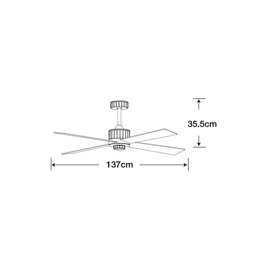Lucci air 213170 - LED-plafondventilator NEWPORT wengé/bruin + afstandsbediening