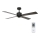 Lucci air 213170 - Ventilateur de plafond LED NEWPORT noir + télécommande