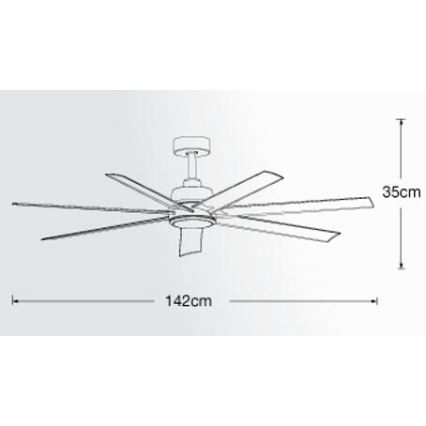 Lucci air 213182 - Ventilateur de plafond LED ATLANTA 1xGX53/12W/230V blanc + télécommande