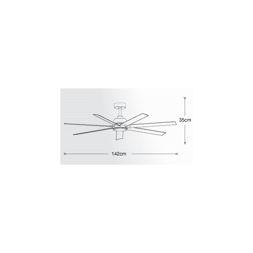 Lucci air 213182 - Ventilateur de plafond LED ATLANTA 1xGX53/12W/230V blanc + télécommande