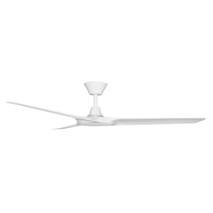Lucci Air 21321549 - Ventilateur de plafond ABYSS d. 142 cm IP66 blanc + télécommande