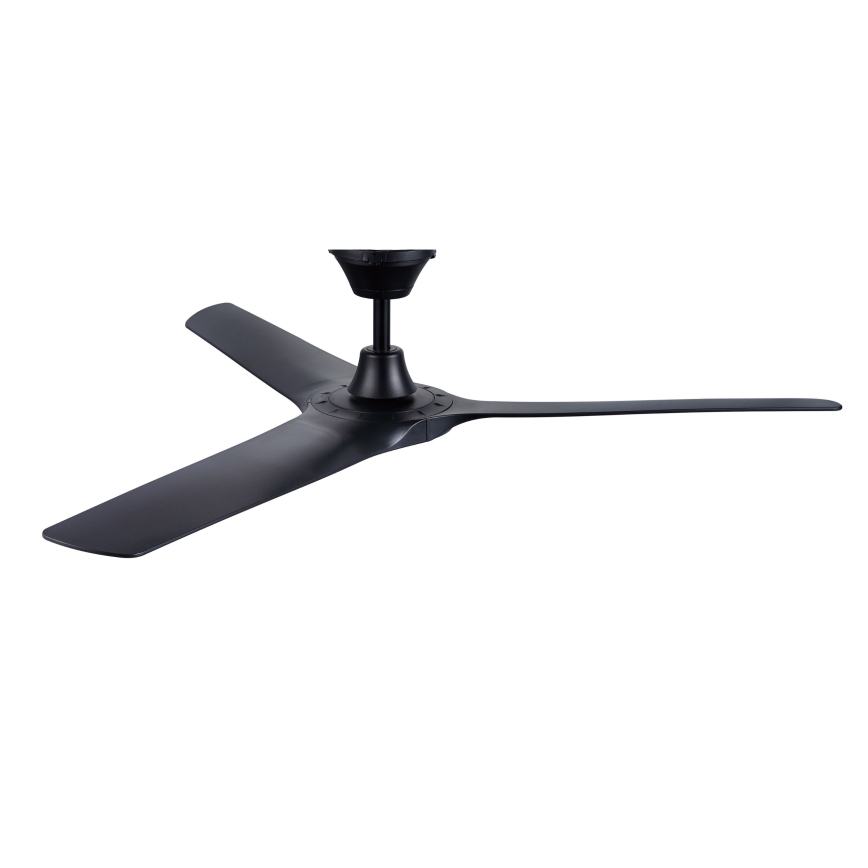 Lucci Air 21321649 - Ventilateur de plafond ABYSS d. 142 cm IP66 noir + Télécommande