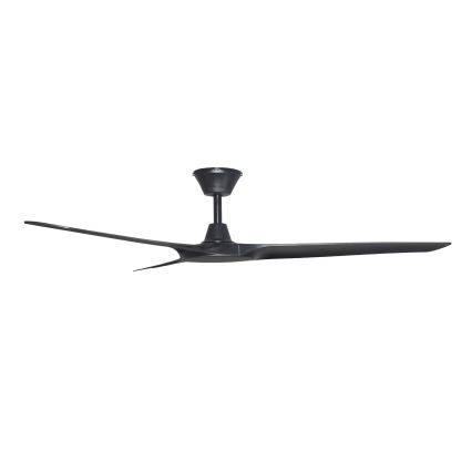 Lucci Air 21321649 - Ventilateur de plafond ABYSS d. 142 cm IP66 noir + Télécommande