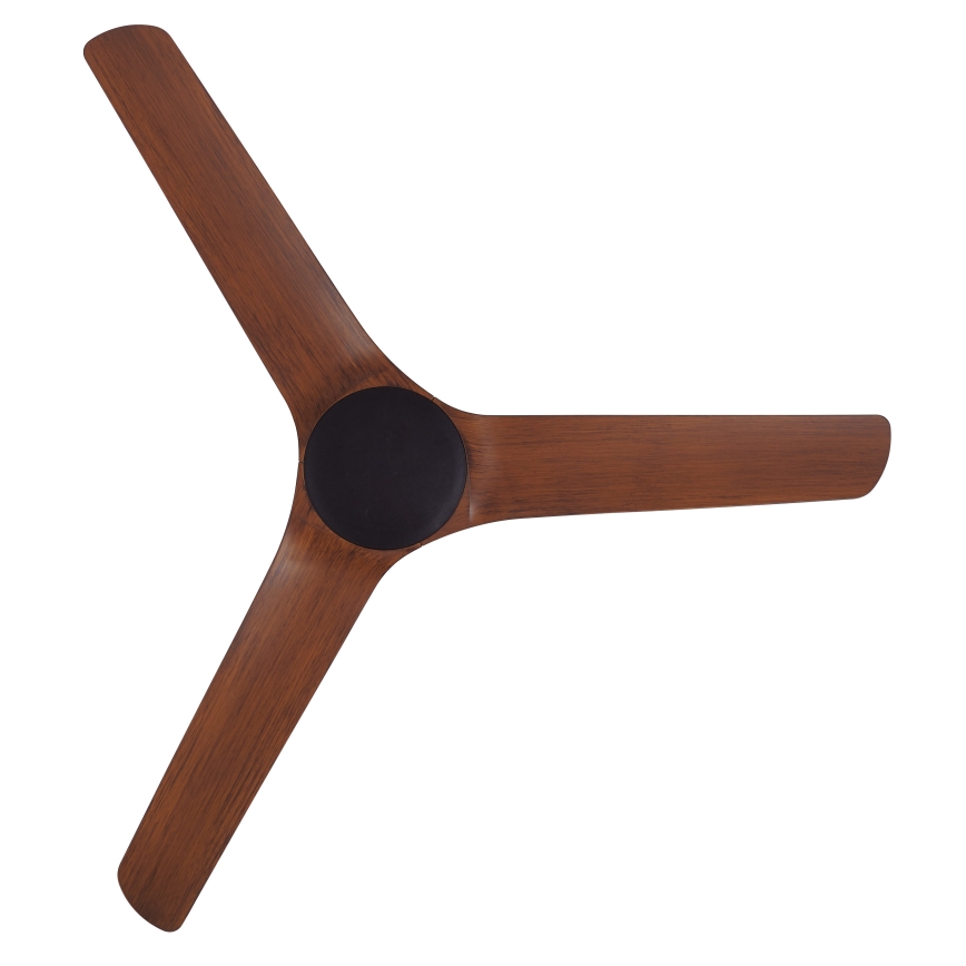 Lucci Air 21321749 - Ventilateur de plafond ABYSS d. 142 cm IP66 marron + télécommande