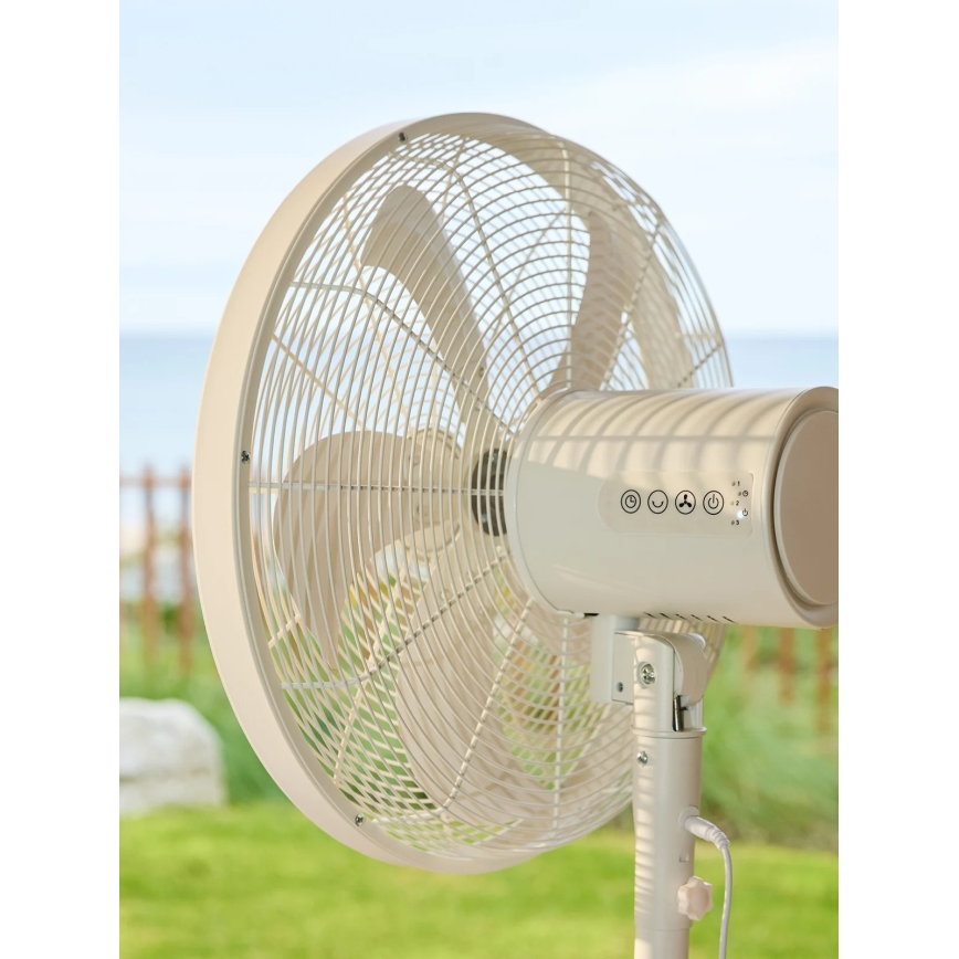 Lucci Air 21326449 - Staande ventilator GLIDE 36W/230V Ø 45 cm wit
