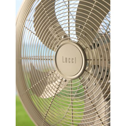 Lucci Air 21326449 - Staande ventilator GLIDE 36W/230V Ø 45 cm wit