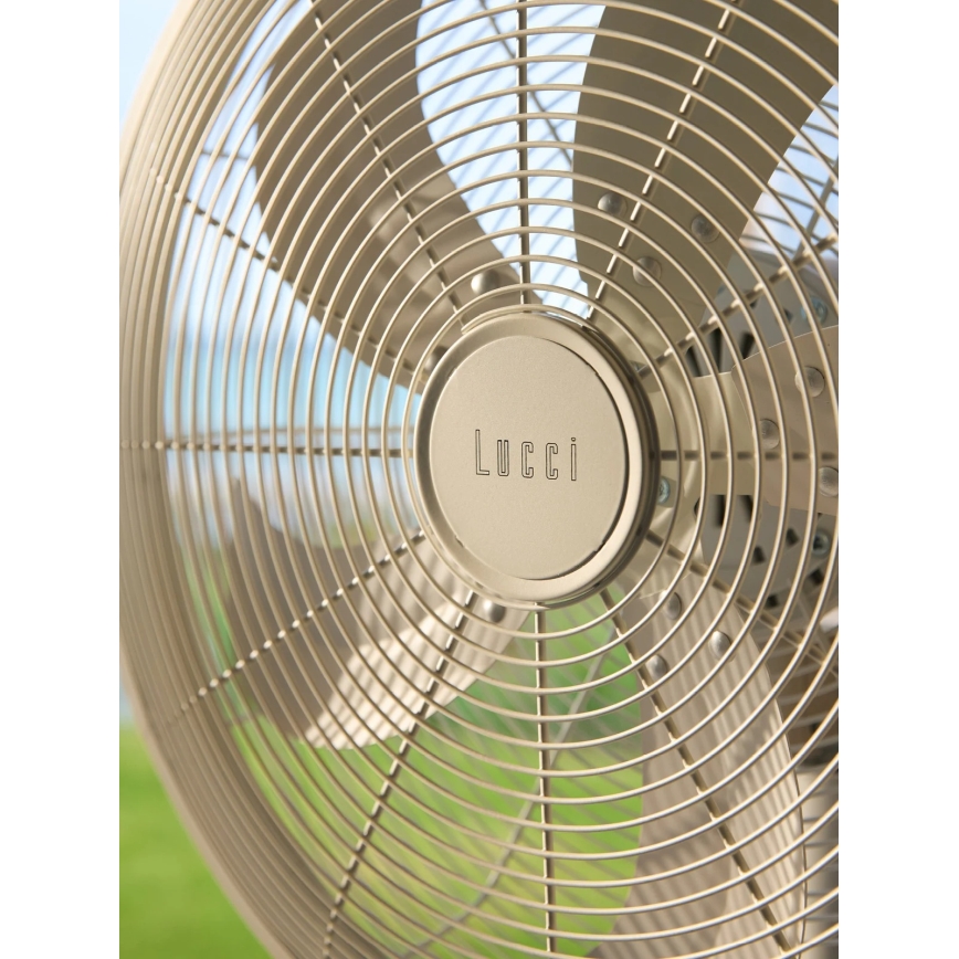 Lucci Air 21326449 - Ventilateur sur pied GLIDE 36W/230V diam. 45 cm blanc