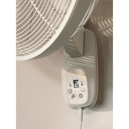 Lucci Air 21326649 - Wandventilator GLIDE 36W/230V Ø 45 cm wit + afstandsbediening