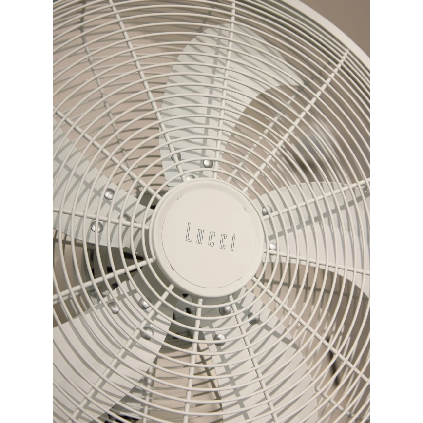 Lucci Air 21326649 - Wandventilator GLIDE 36W/230V Ø 45 cm wit + afstandsbediening