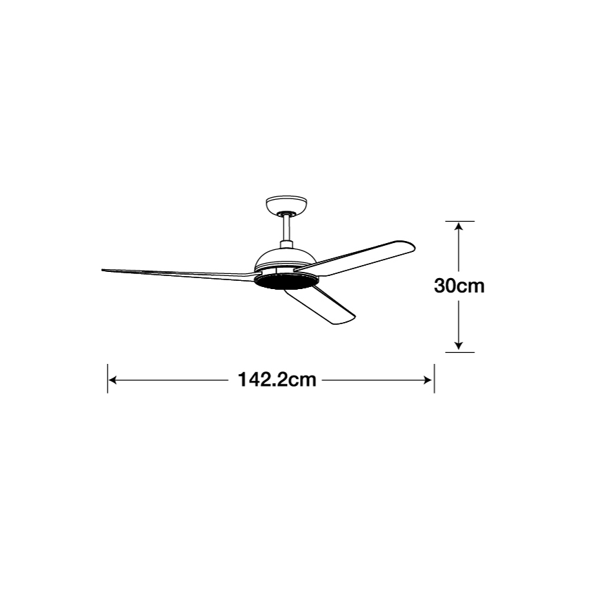 Lucci air 213300 - Ventilateur de plafond LED à intensité variable UNIONE 1xGX53/12W/230V marron + télécommande