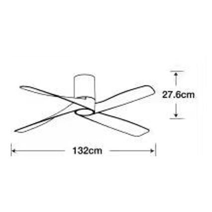 Lucci air 213350 - Ventilateur de plafond à intensité variable LED RIVIERA 1xGX53/12W/230V blanc + Télécommande