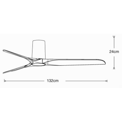 Lucci air 21610149 - Ventilateur de plafond LONDO noir + télécommande