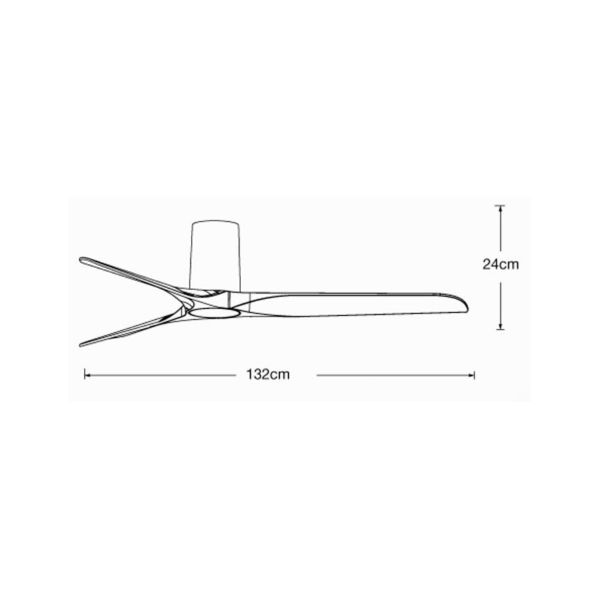 Lucci air 21610149 - Ventilateur de plafond LONDO noir + télécommande