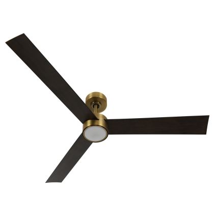 Lucci air 21610549- Ventilateur de plafond LED à intensité variable CLIMATE 1xGX53/12W/230V wenge/doré + télécommande