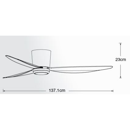Lucci air 21610649 - Ventilateur de plafond LED à intensité variable ARRAY 1xGX53/12W/230V blanc + télécommande