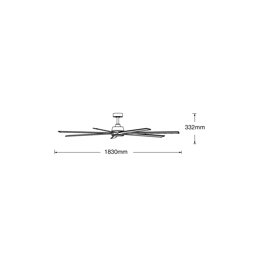 Lucci air 21610849 - Dimbaar ceiling fan ATLANTA 1xGX53/12W/230V white+ + afstandsbediening