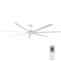 Lucci air 21610849 - Ventilateur de plafond à intensité variable ATLANTA 1xGX53/12W/230V blanc + Télécommande