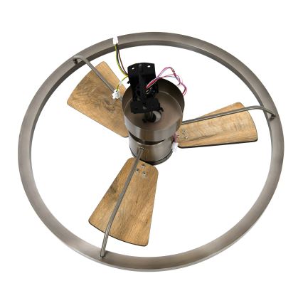 Lucci air 21611749 - Ventilateur de plafond à intensité variable CESSNA LED/36W/230V 3000/4000/5000K chrome mat + télécommande