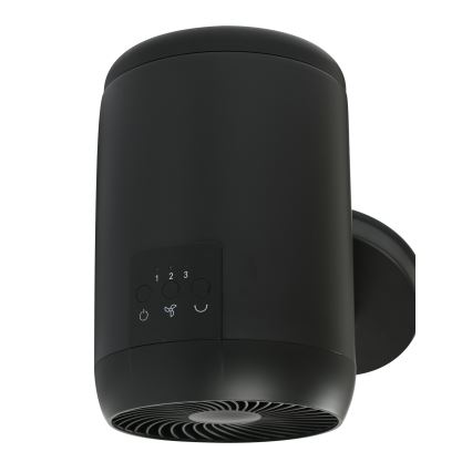 Lucci Air 21612649 - Ventilateur mural JET 32W/230V noir + télécommande