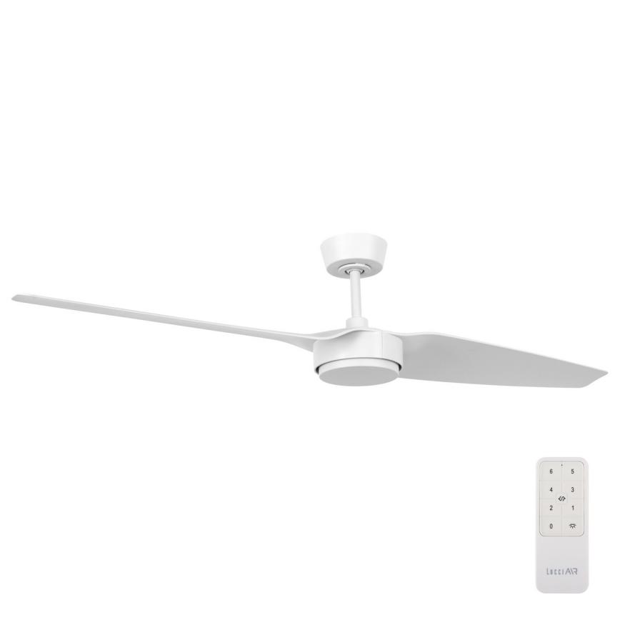 Lucci air 21615349 - Ventilateur de plafond CONDOR blanc + télécommande