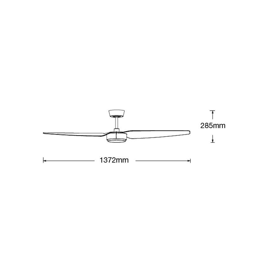 Lucci air 21615449 - Plafondventilator CONDOR zwart + afstandsbediening