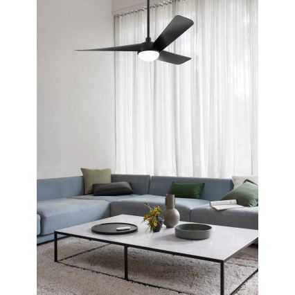 Lucci Air 21617149 - Ventilateur de plafond LED à intensité réglable OSPREY 1xGX53/12W/230V Ø 132 cm noir + télécommande