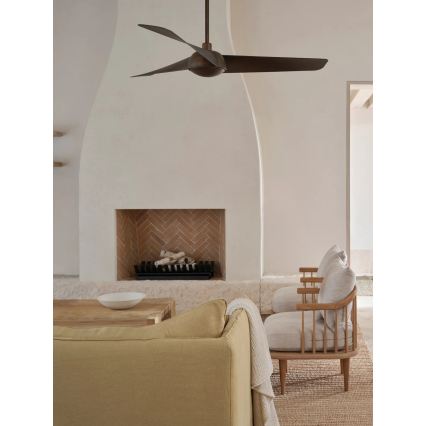 Lucci Air 21617249 - Ventilateur de plafond LED dimmable OSPREY 1xGX53/12W/230V diam. 132 cm bronze + télécommande