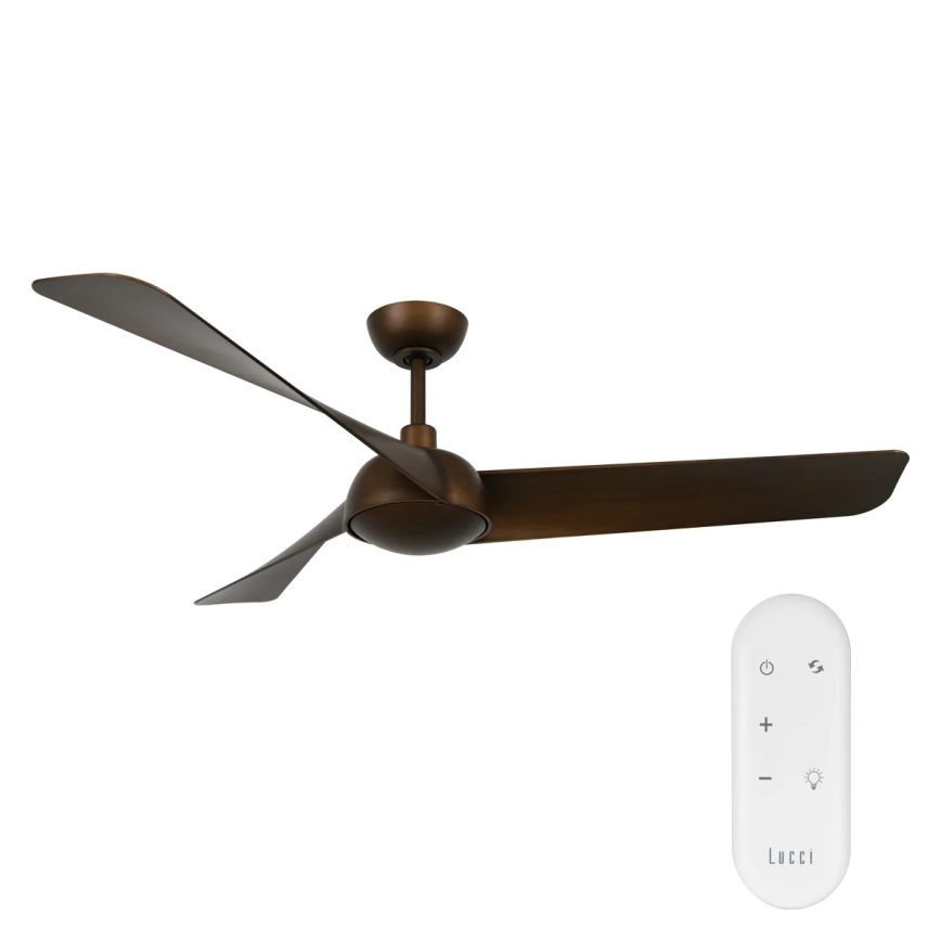 Lucci Air 21617249 - Ventilateur de plafond LED dimmable OSPREY 1xGX53/12W/230V diam. 132 cm bronze + télécommande