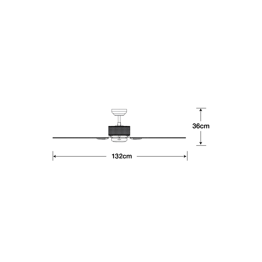 Lucci air 510297 - Ventilateur de plafond FIJIAN blanc
