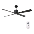 Lucci air 510523 - Ventilateur de plafond AIRFUSION CLIMATE noir + télécommande