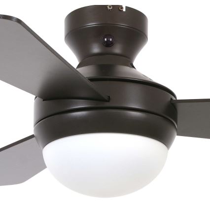 Lucci Air 512311 - Ventilateur de plafond AIRLIE HUGGER 2xE27/15W/230V bois/marron + télécommande