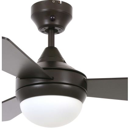 Lucci Air 512311 - Ventilateur de plafond AIRLIE HUGGER 2xE27/15W/230V bois/marron + télécommande