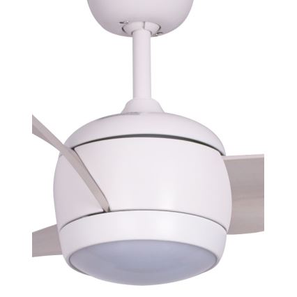 Lucci air 512911 - Ventilateur de plafond AIRFUSION NORDIC LED/20W/230V bois/blanc + télécommande