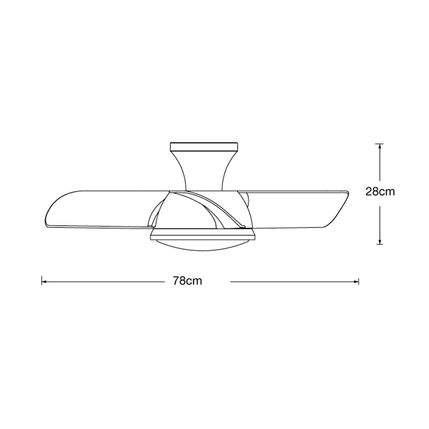 Lucci air 513071 - Ventilateur de plafond à intensité variable SYROS LED/18W/230V 3000/4000/6000K blanc + télécommande