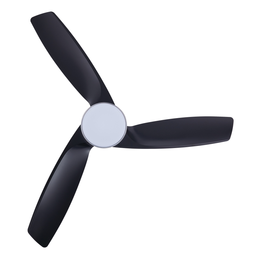 Lucci air 513072 - Ventilateur de plafond LED à intensité variable BRONX LED/18W/230V 3000/4000/6000K noir/chrome brillant + Télécommande