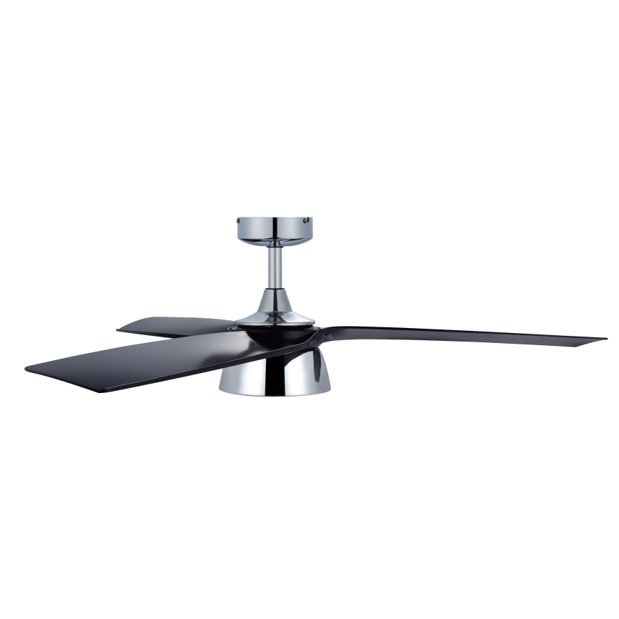 Lucci air 513072 - Ventilateur de plafond LED à intensité variable BRONX LED/18W/230V 3000/4000/6000K noir/chrome brillant + Télécommande