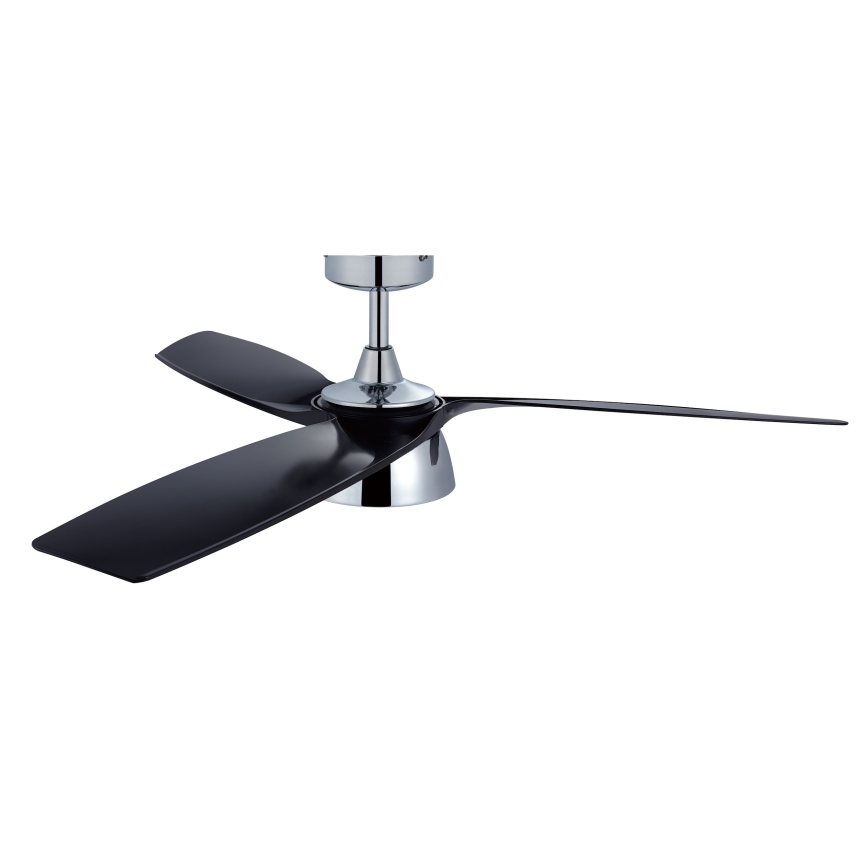 Lucci air 513072 - Ventilateur de plafond LED à intensité variable BRONX LED/18W/230V 3000/4000/6000K noir/chrome brillant + Télécommande