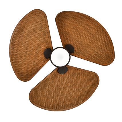 Lucci Air 51325649 - Ventilateur de plafond LED dimmable SABLE 1xGX53/12W/230V 3000/4000/5000K Ø 91,5 cm marron + télécommande