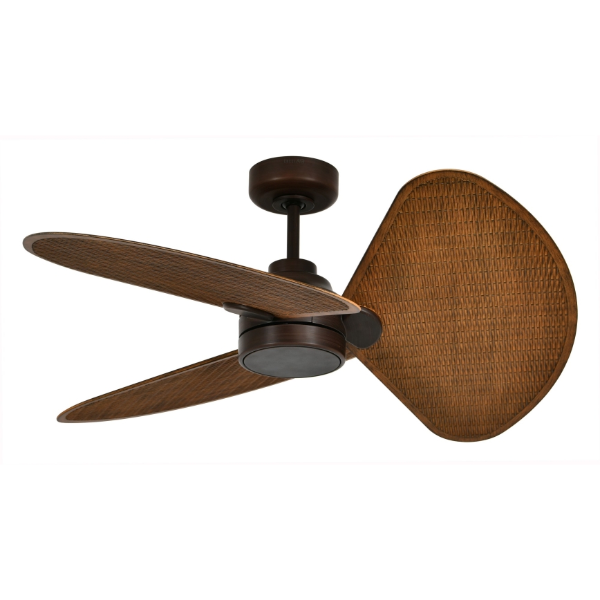 Lucci Air 51325649 - Ventilateur de plafond LED dimmable SABLE 1xGX53/12W/230V 3000/4000/5000K Ø 91,5 cm marron + télécommande
