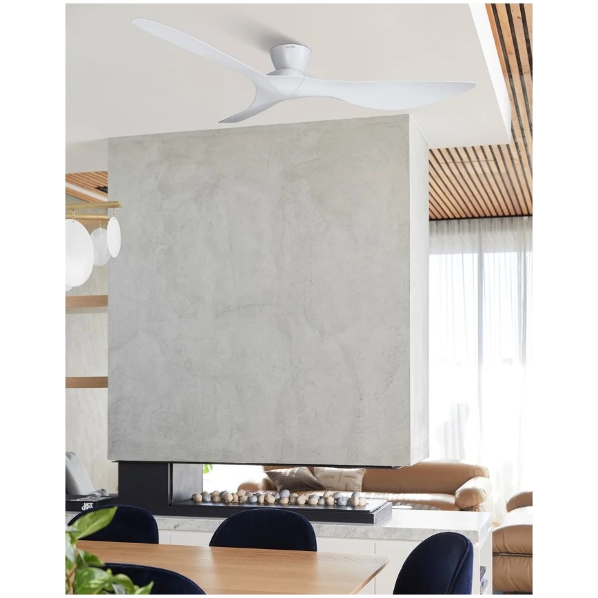 Lucci Air 514030 - Plafondventilator KOTARA Ø 137 cm wit + afstandsbediening