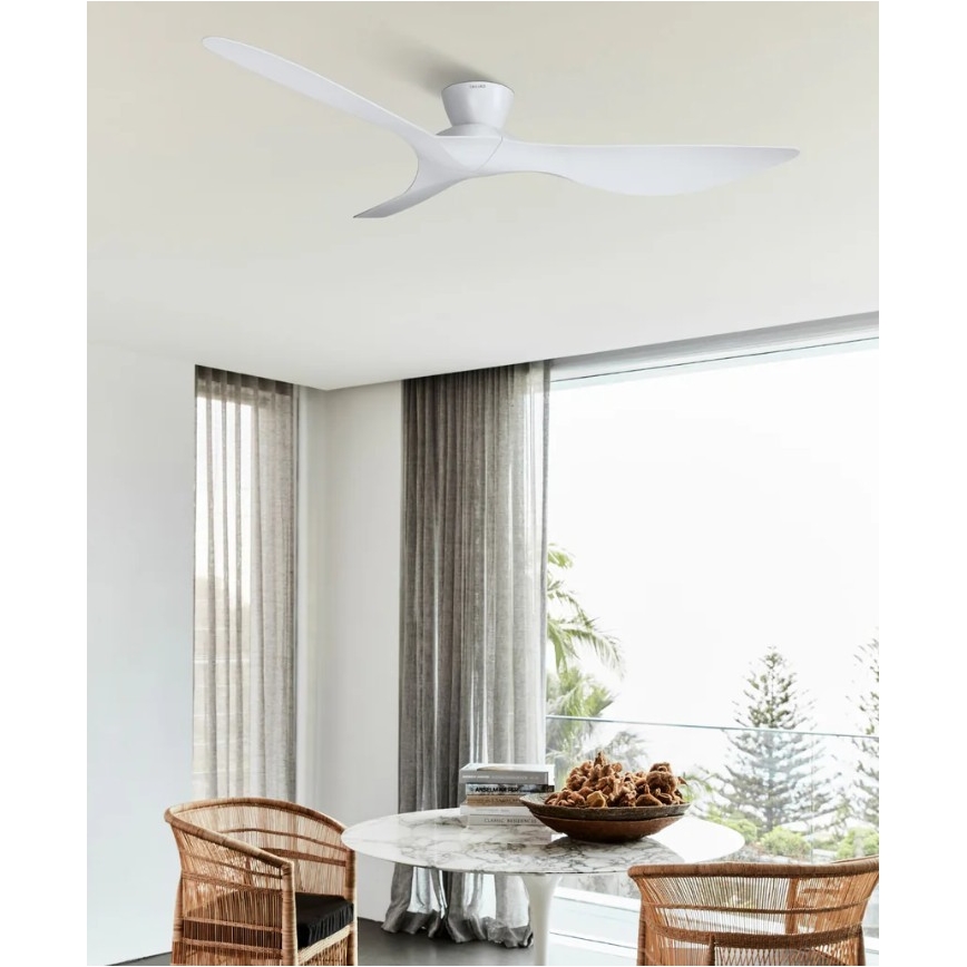 Lucci Air 514030 - Ventilateur de plafond KOTARA Ø 137 cm, blanc, avec télécommande