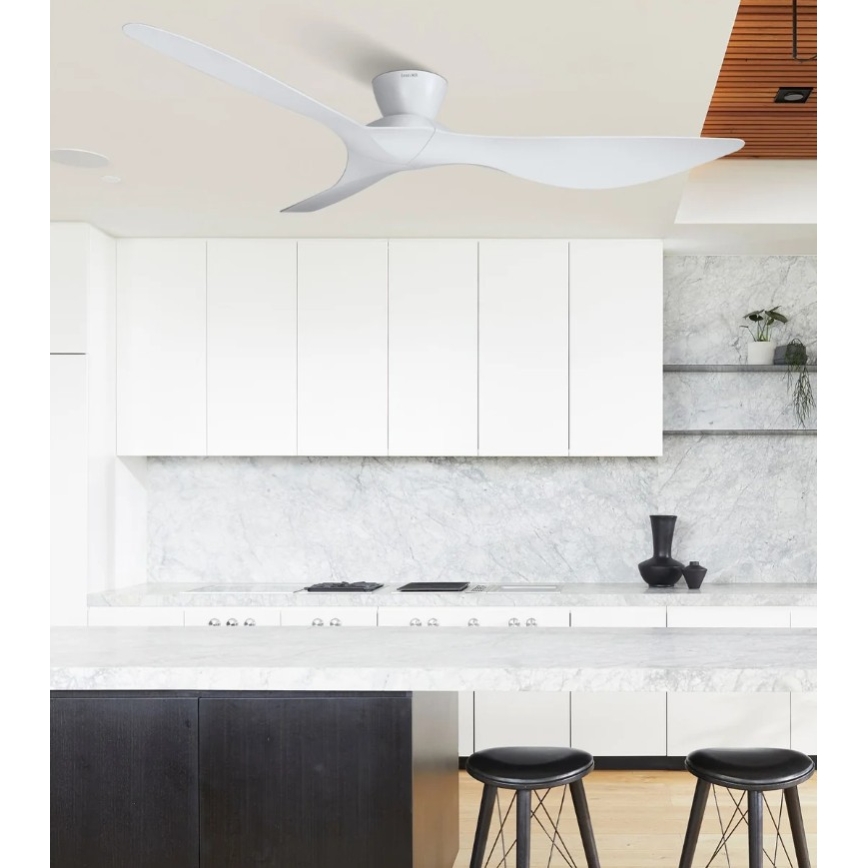 Lucci Air 514030 - Ventilateur de plafond KOTARA Ø 137 cm, blanc, avec télécommande