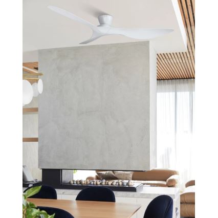 Lucci Air 514030 - Ventilateur de plafond KOTARA Ø 137 cm, blanc, avec télécommande