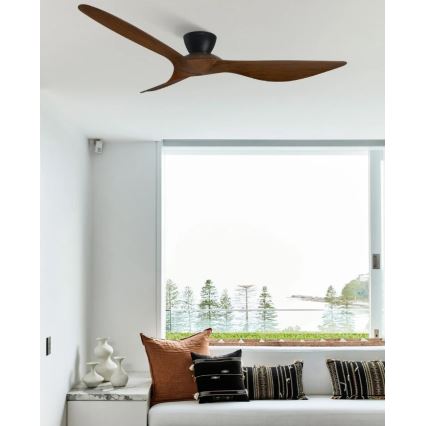 Lucci Air 514032 - Plafondventilator KOTARA Ø 137 cm bruin/zwart + afstandsbediening